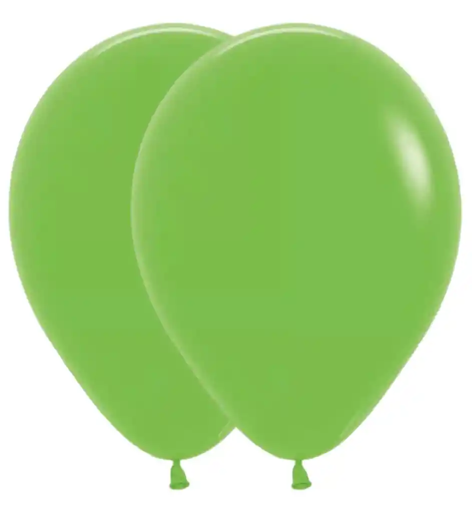 Bombas Globos Convencional Verde Limón R12 X 10und