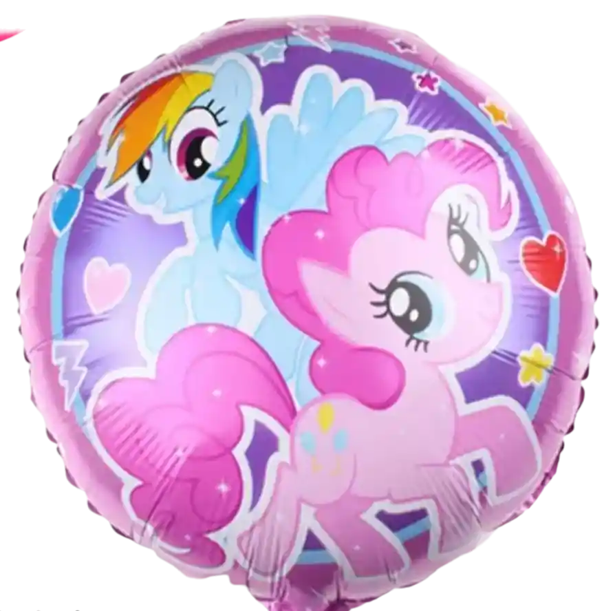 Globo Metalizado Rosado Pony