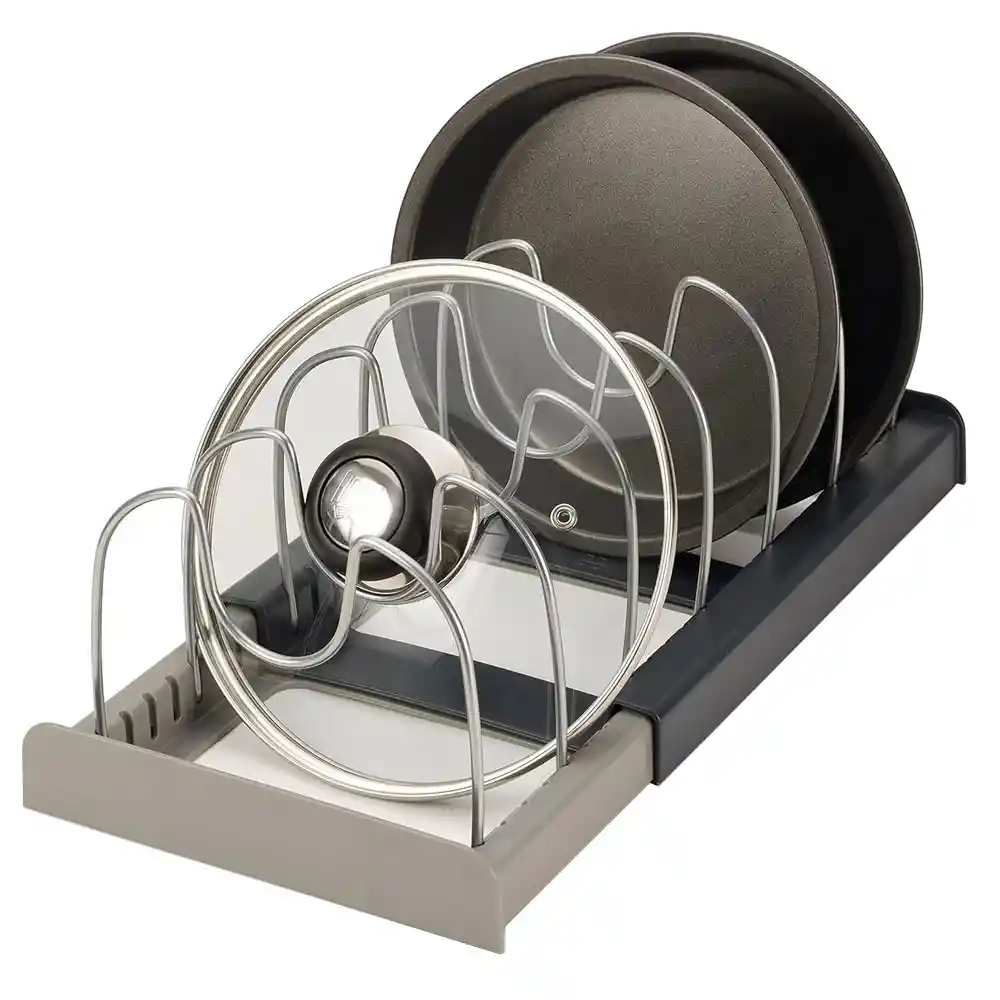 Organizador Tapas Cocina Ajustable Estante Soporte Cajon Plegable