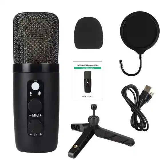 Kit De Microfono Profesional Con Condensador Bm-501