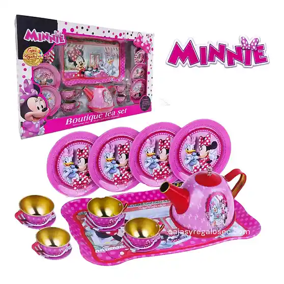 Set De Té Infantil Minnie Mouse – Tetera Y Platos Para Pequeñas Aventureras