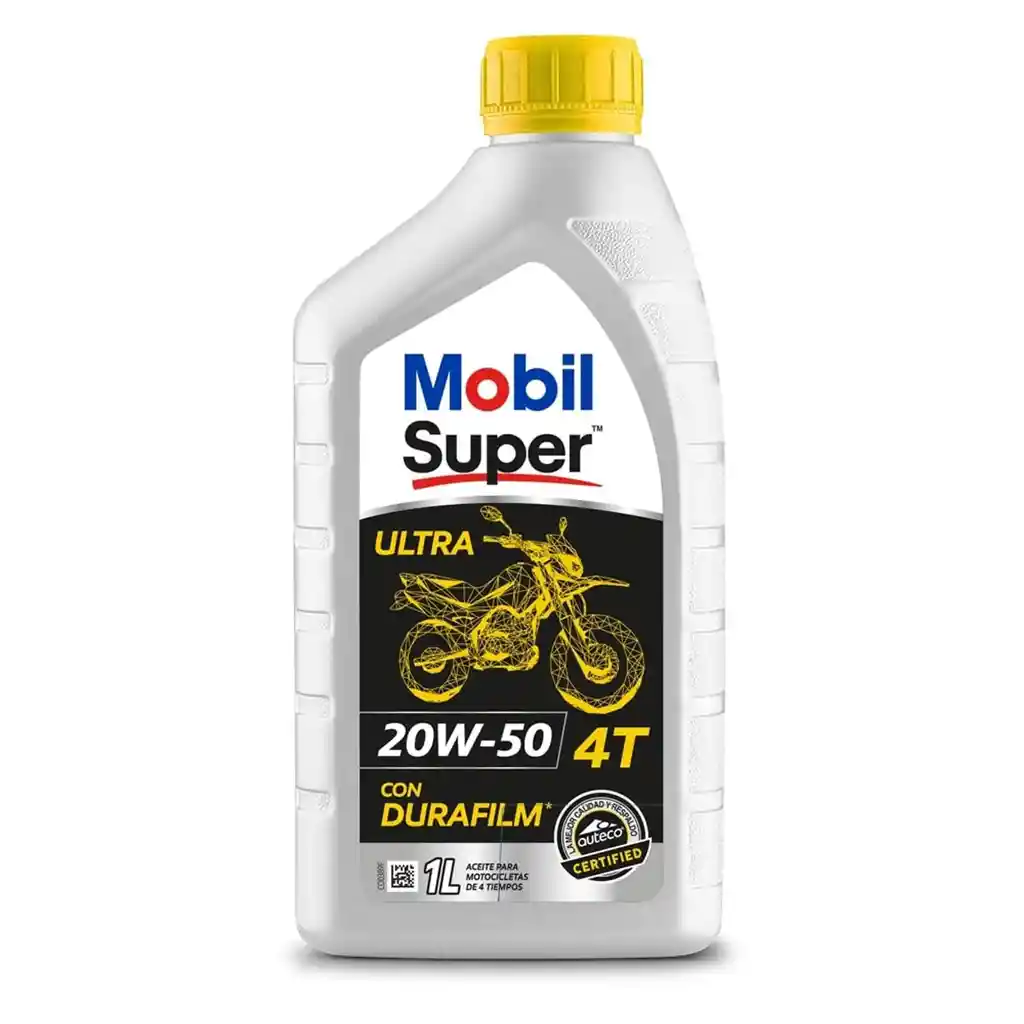 Aceite Mobil Super 4t Ultra 20w-50 Litro