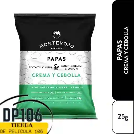 Papas Crema Y Cebolla Monterojo 25 G