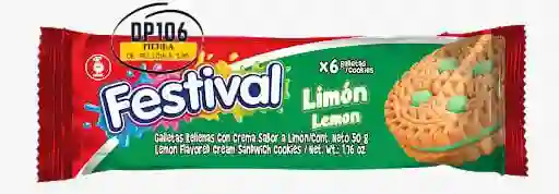 Galletas Festival Limon Paquete 6 Und