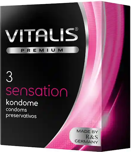 Condones Vitalis Super Thin Ultra Delgados X3 Preservativos