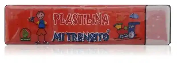 Plastilina En Barra Color Rojo 55 Gr Mi Trencito
