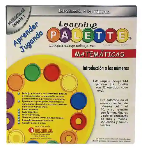 Juego Didáctico Learning Palette Matemáticas Preescolar