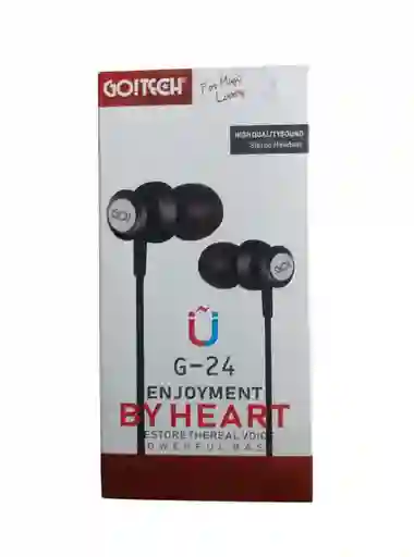 Audífonos /auriculares Manos Libres Go! Tech G-24