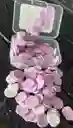 Jabon En Petalos Morados Caja Cuadrada