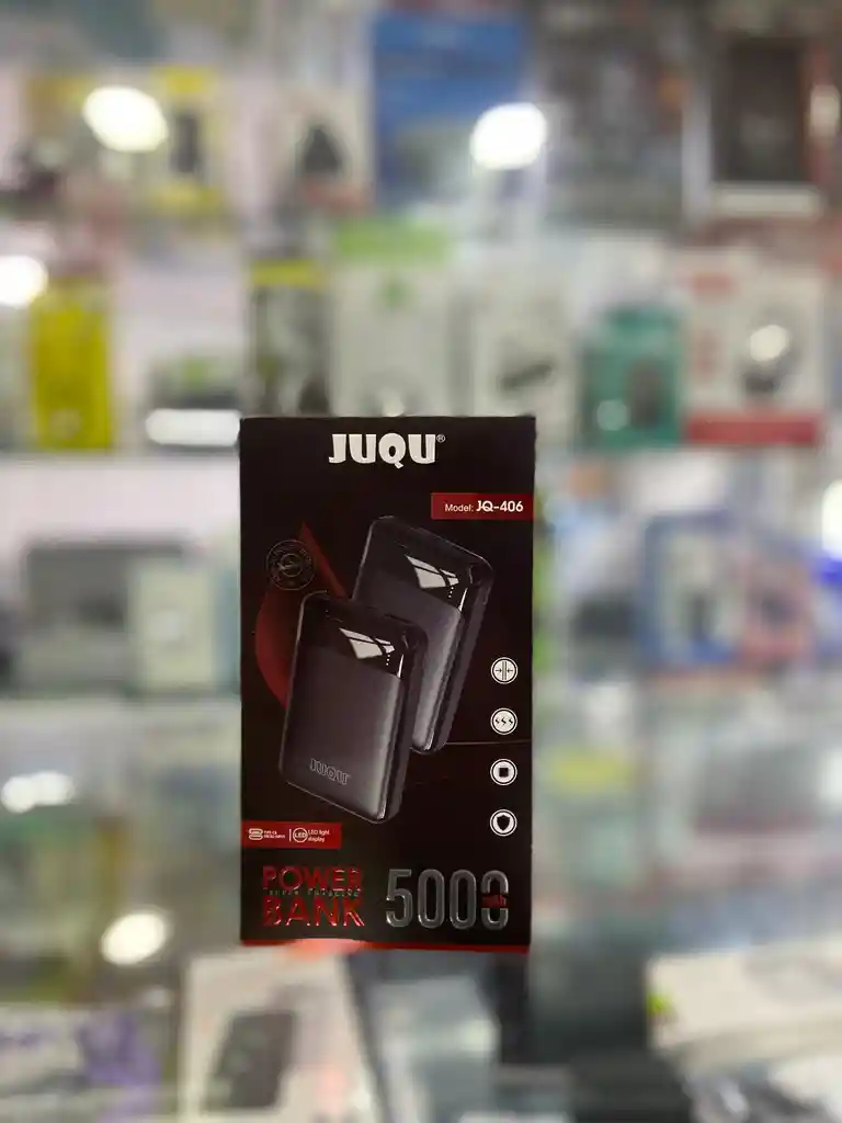 Power Bank Carga De 1 A 2 Veces Tu Celll -negro Batería Portátil 5000mah 2.1a Ultra Mini + Cable