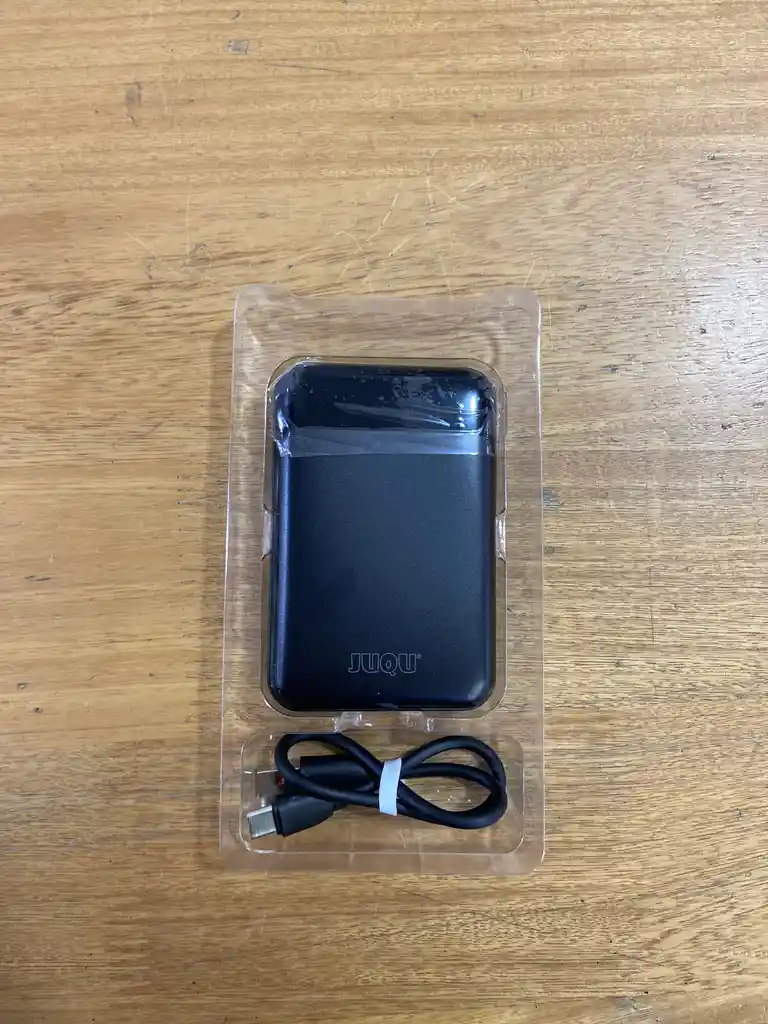 Power Bank Carga De 1 A 2 Veces Tu Celll -negro Batería Portátil 5000mah 2.1a Ultra Mini + Cable