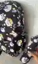 Maletin Dama O Niña Doble Compartimiento Estampado + Cartuchera