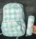 Maletin Dama O Niña Doble Compartimiento Estampado + Cartuchera