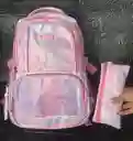 Maletin Dama O Niña Tres Compartimientos Estampado + Cartuchera