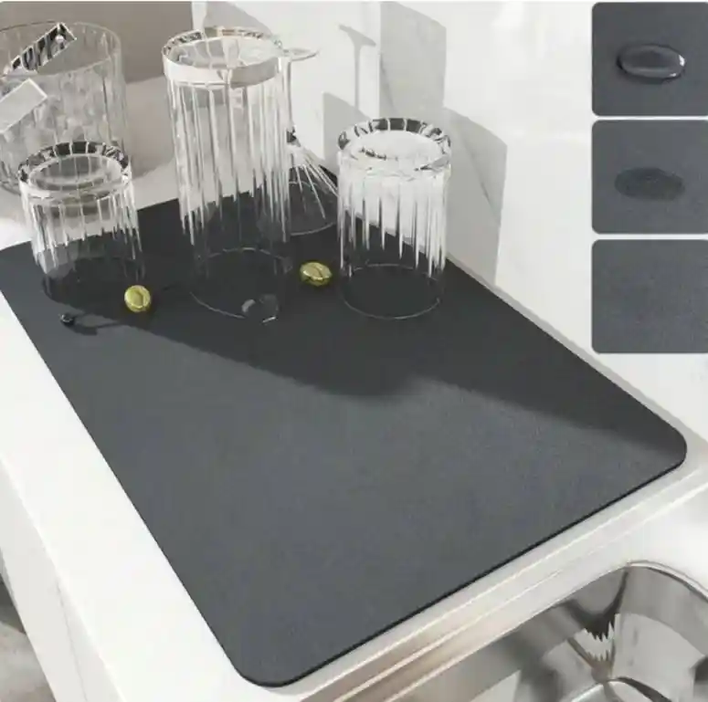 Tapete Absorbente Para Cocina Escurridor De Platos 30x40cm