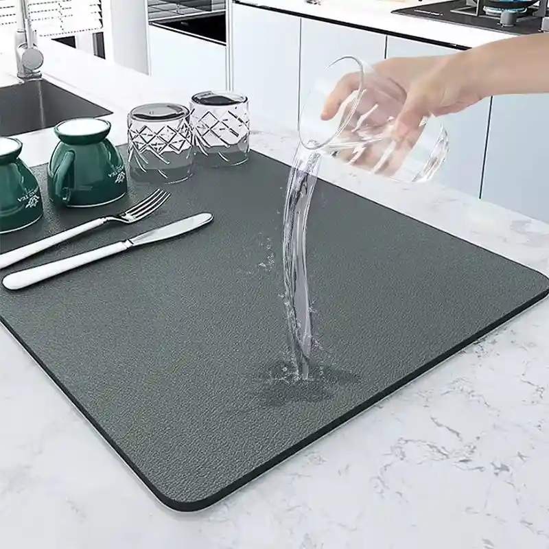 Tapete Absorbente Para Cocina Escurridor De Platos 30x40cm