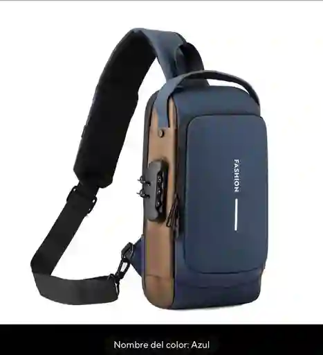 Bolso Manos Libres Tipo Pechera Antirrobo Y Puerto Usb