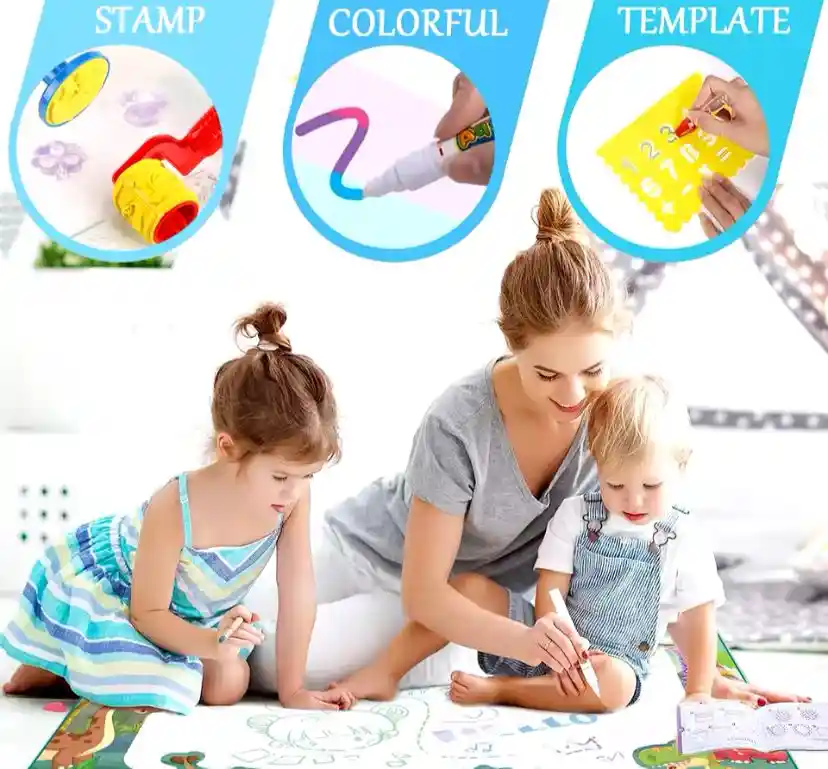 Tapete De Agua: Juguete Educativo Creativo Para Niños Peque