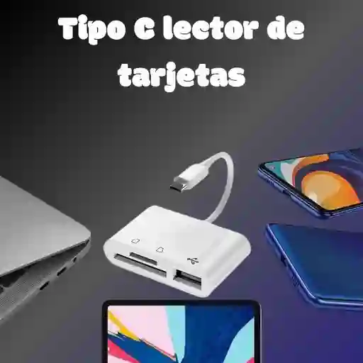 Adaptador Tipo C, Lector De Tarjetas De Memoria Tf Cf Sd, Otg Writer Compact Flash Usb-c
