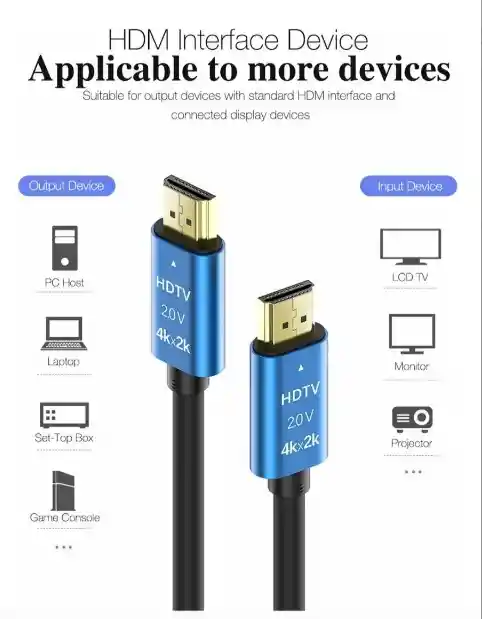 Cable Hdmi 4k Version 2.0 Premium 1.8 Metros Redondo