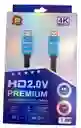 Cable Hdmi 4k Version 2.0 Premium 1.8 Metros Redondo