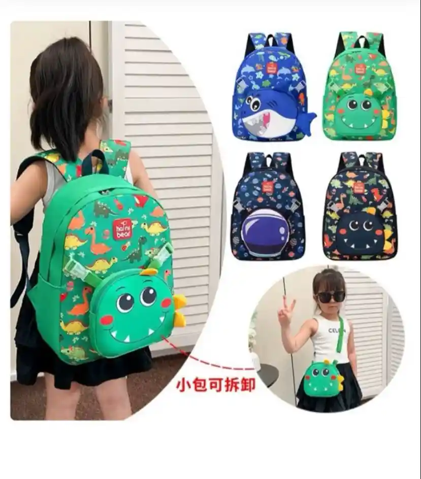 Morral Infantil 2 En 1 Impermeable