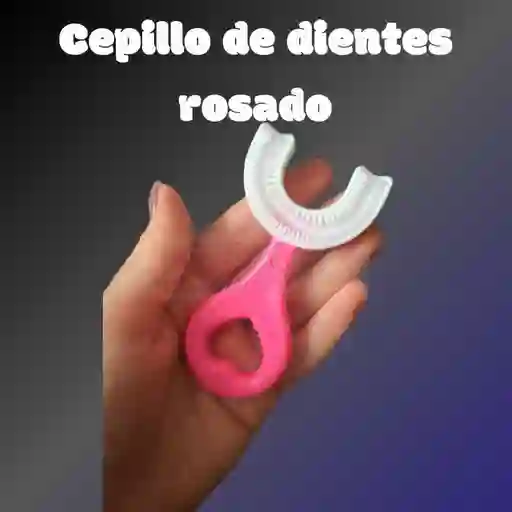 Cepillo De Dientes En Forma De U Para Niños De 2 A 6 Años Rosado