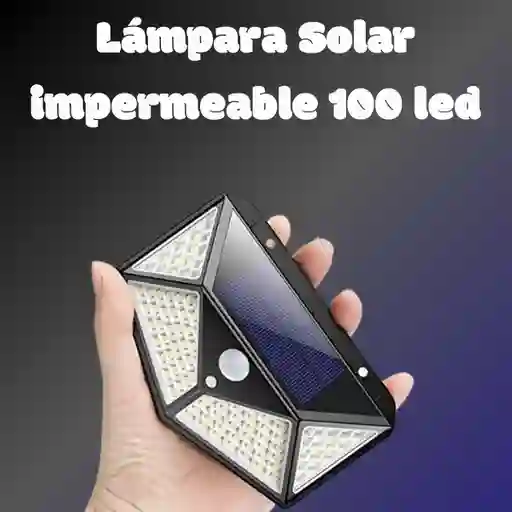 Lámpara Solar Multifuncional Impermeable 100 Led