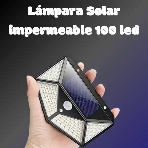 Lámpara Solar Multifuncional Impermeable 100 Led