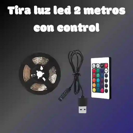 Tira De Luces Con Control 2 Metros