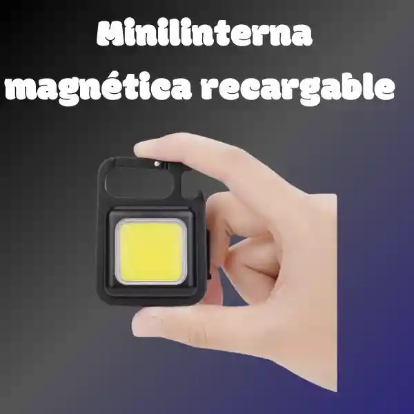 Minilinterna Magnética Cob Recargable Por Usb