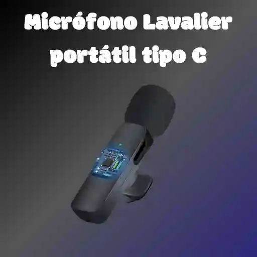 Micrófono Lavalier Inalámbrico Portátil Tipo C