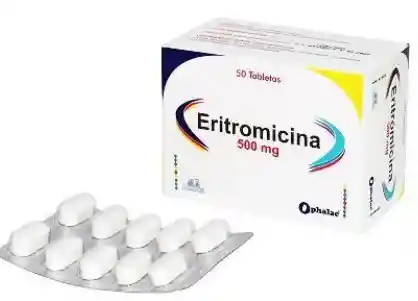 Eritromicina 500mg Blister X 10 Pastillas