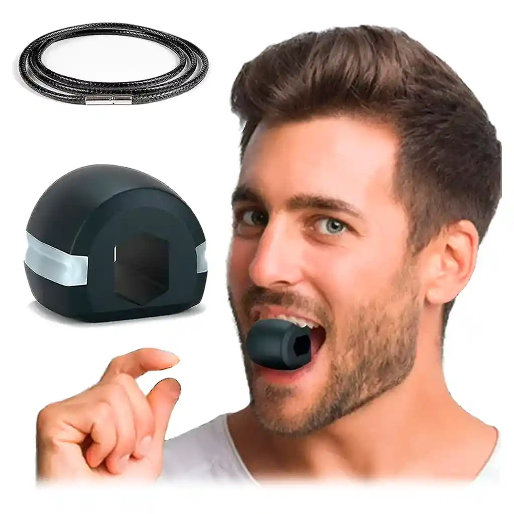 Ejercitador Mandíbula Papada Tonificador Ejercicio Jawline Negro