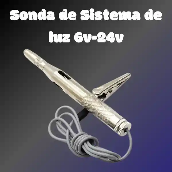 Sonda De Sistema De Luz, Probador De Circuito 6v, 12v, 24v