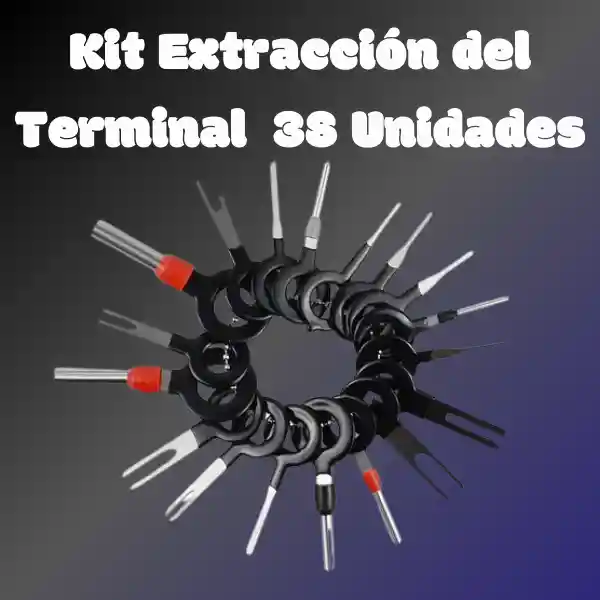Kit Extracción Del Terminal Cable Pacha Automovil Herramienta 38 Unidades