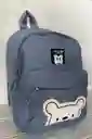 Maletin Escolar Dama 2 Bolsillos Pequeño Azul / Bolso