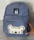 Maletin Escolar Dama 2 Bolsillos Pequeño Azul / Bolso