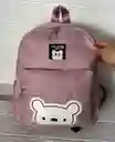 Maletin Escolar Dama 2 Bolsillos Pequeño Lila / Bolso