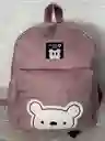 Maletin Escolar Dama 2 Bolsillos Pequeño Lila / Bolso