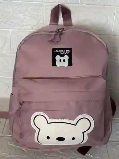 Maletin Escolar Dama 2 Bolsillos Pequeño Lila / Bolso