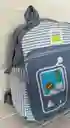 Maletin Escolar Niño 2 Bolsillos Pequeño Azul / Bolso