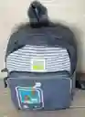 Maletin Escolar Niño 2 Bolsillos Pequeño Azul / Bolso
