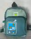 Maletin Escolar Niño 2 Bolsillos Pequeño Verde / Bolso