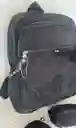 Maletin Escolar Dama O Niña 4 Bolsillos Pequeño Negro + Cartuchera Y Monedero / Bolso