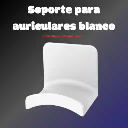 Soporte Universal Para Colgar Auriculares Blanco