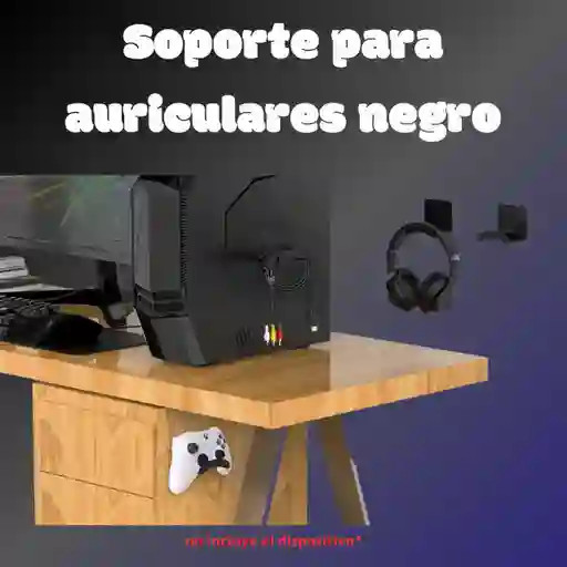 Soporte Universal Para Colgar Auriculares Negro