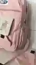 Maletin Escolar Dama O Niña 4 Bolsillos Grande Rosado + Monedero / Bolso