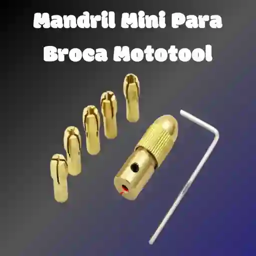 Portabrocas Eléctrico Pequeño De Latón, 7 Uds
