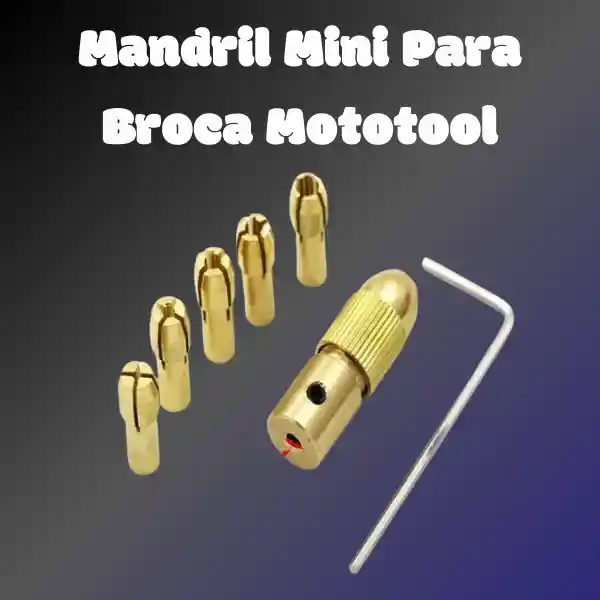 Portabrocas Eléctrico Pequeño De Latón, 7 Uds